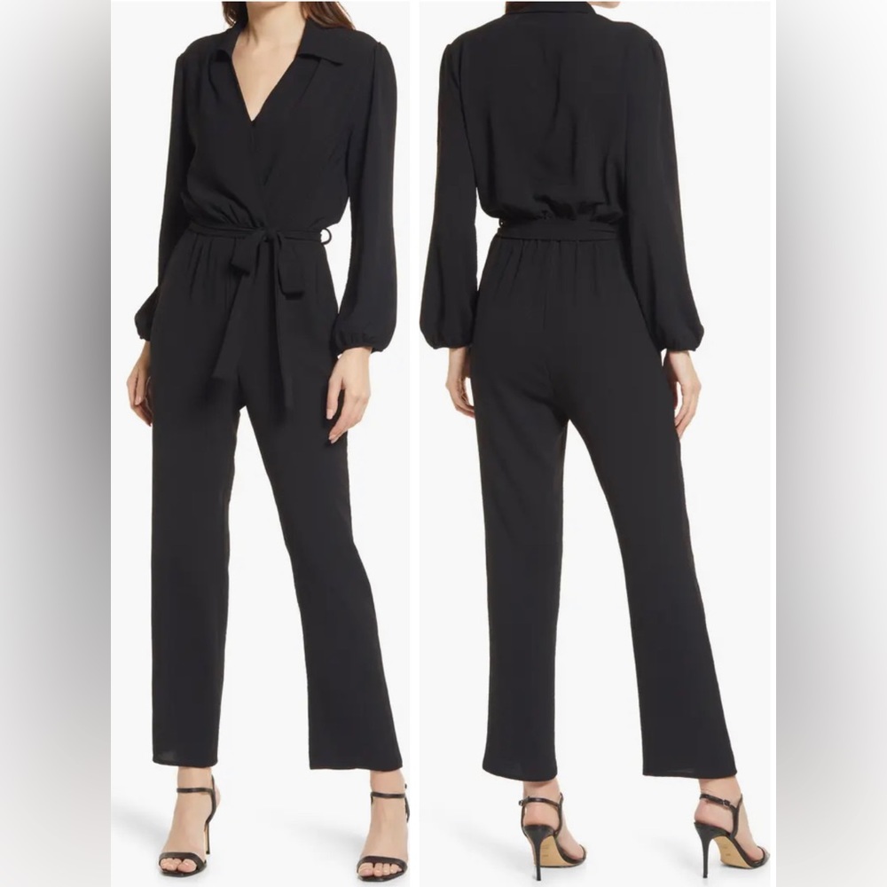 Black Long Sleeve Jumpsuit from Fraiche by J.